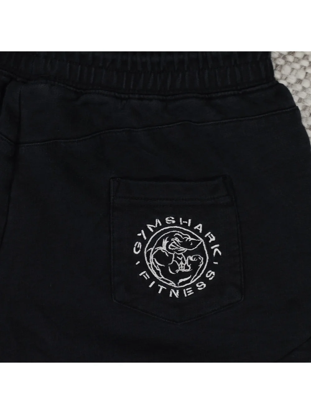 Gymshark Fitness Black Sweat Shorts Womens XS Drawstring Lounge Athletic